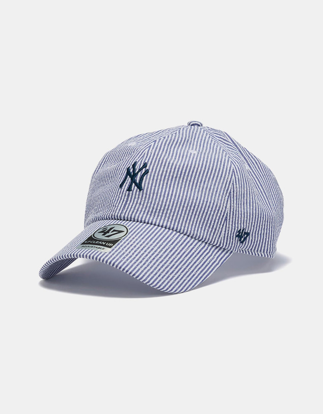 47 - Clean Up Seersucker New York Yankees Cap