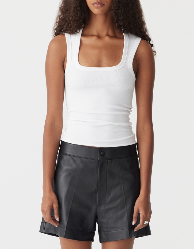 Bassike - Low Scooped Rib Tank