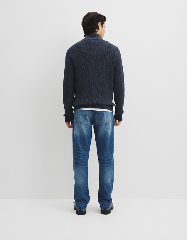 Country Road - Workwear Australian Cotton Funnel Neck Knit