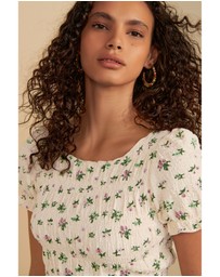 NEXT - Shirred Puff Sleeve Mini Dress