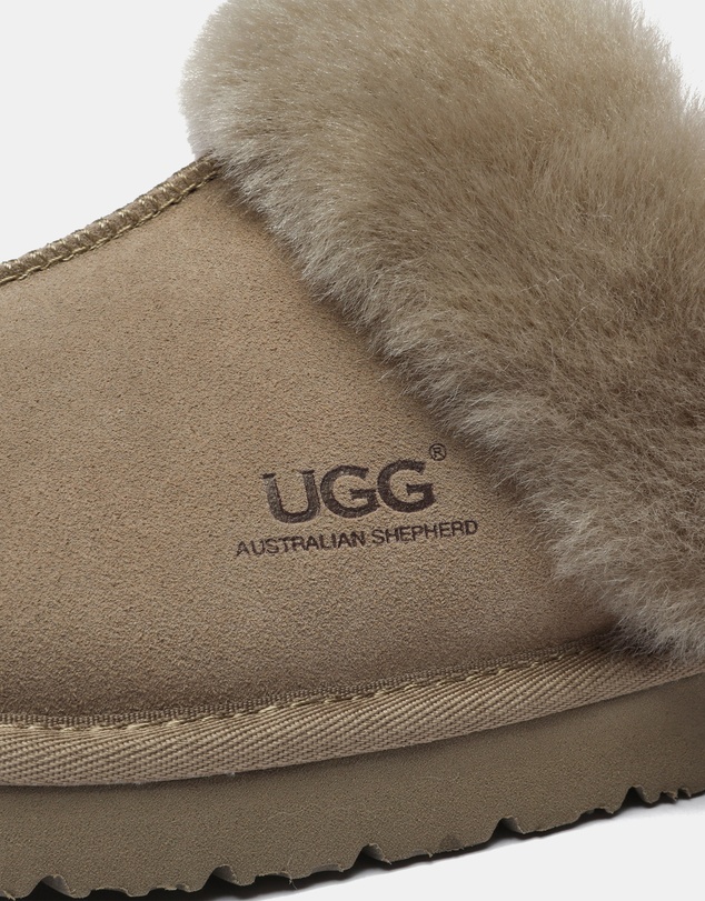 EVERAU - Australian Shepherd Ugg Muffin Slipper Special Cow Suede Upper House Shoes