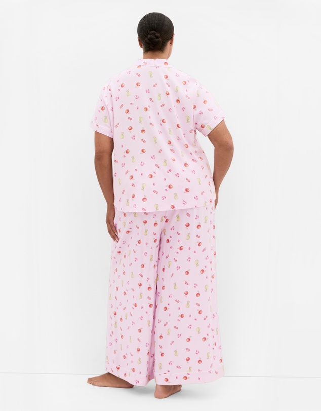 City Chic - Kitty Berry Print Pyjama Shirt
