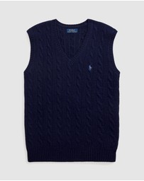 Polo Ralph Lauren - ICONIC EXCLUSIVE - Cable-Knit Wool-Cashmere Sweater Vest