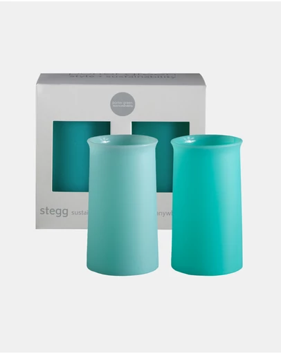 porter green - stegg | silicone unbreakable highball glasses