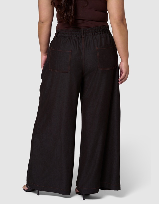 Indigo Tonic - Ava Luxe Chambray Wide Leg Pant