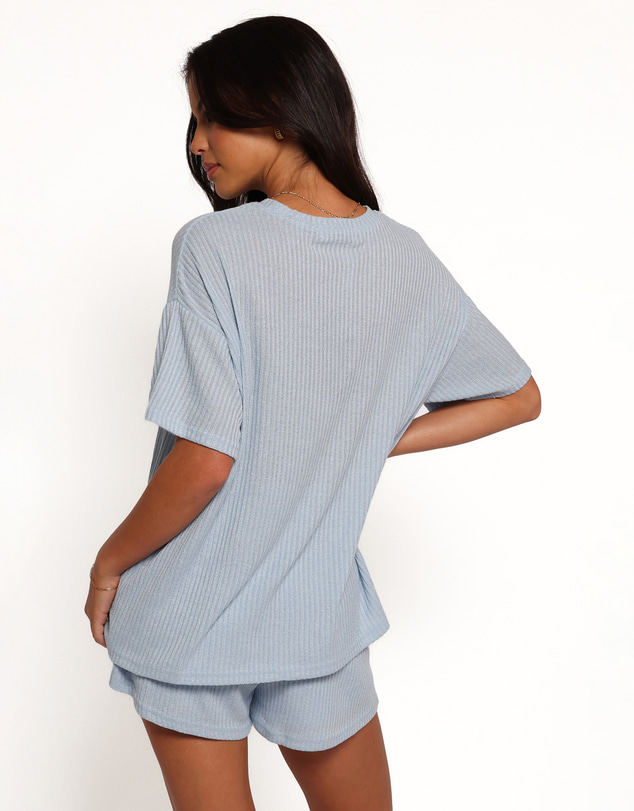 Petal & Pup - Granger Knit Short Set - Blue