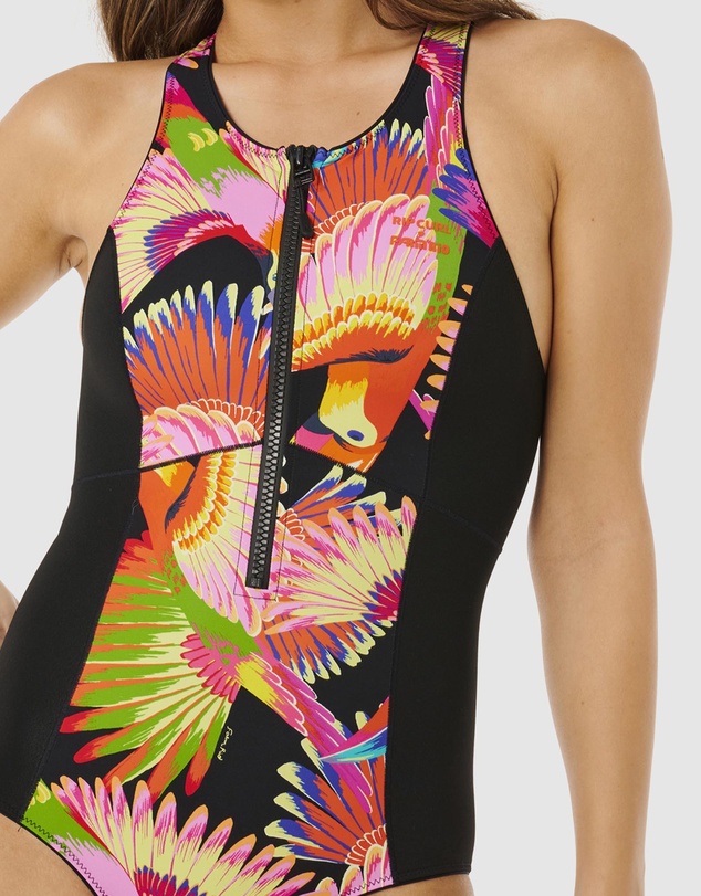 Rip Curl - Rip Curl x Farm Rio  Mirage Zip Front One Piece