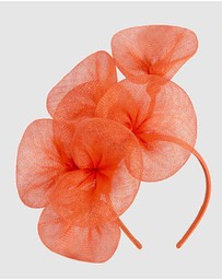 Max Alexander - Large Lilly Orange Flower Fascinator