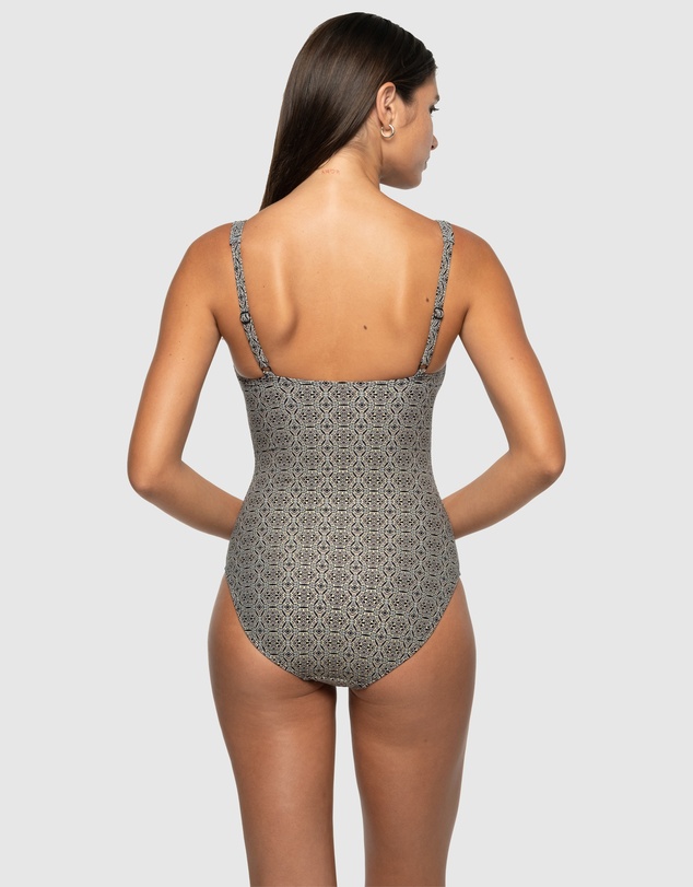 Nip Tuck Swim - Tintilating Tile Joanne Multifit Ruched Front One Piece