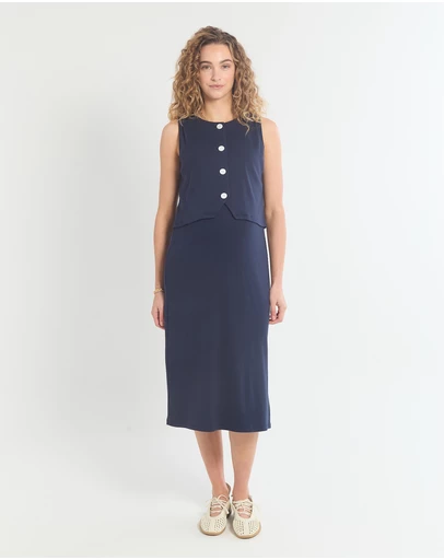 Soon Maternity - Isla Soft Rib Feeding Dress