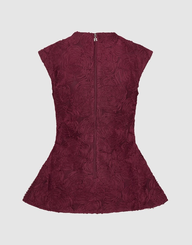 ROTATE - Flower Mesh Top