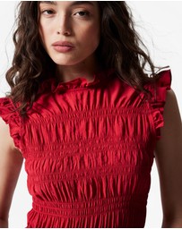 & Other Stories - Smocked Frill Top