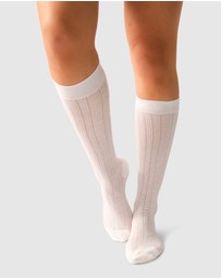 Belle & Bloom - Midnights 2 Pack Socks - White