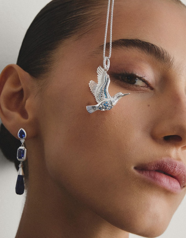 THOMAS SABO - THOMAS SABO Pendant kingfisher with stones