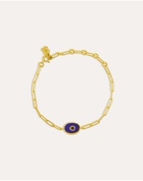 Ottoman Hands - Alara Navy Evil Eye Bracelet