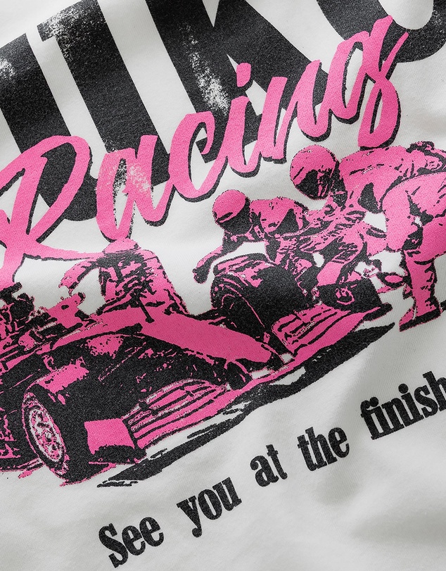 Duke + Dexter - Alpine Formula One Team Pit Stop Vintage White T-Shirt