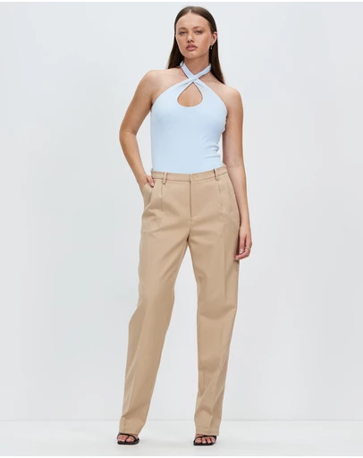 Style Addict - Emily Cross Over Halter Top
