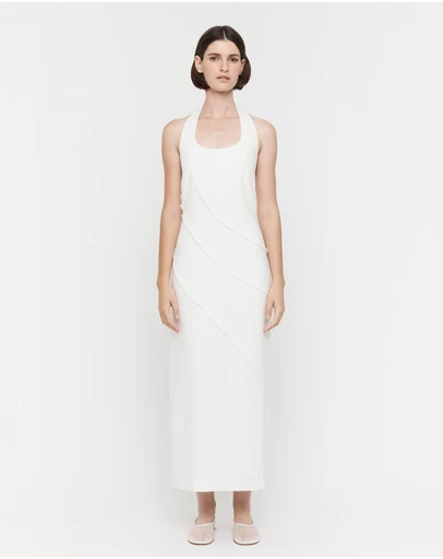 FRIEND of AUDREY - The Raw Edge Halter Dress