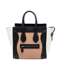 Pre-Loved by Azura Reborn - Pre-Loved Micro Tricolor Leather Luggage Tote