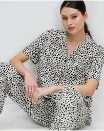 Brixton - Bunker Cheetah Boyfriend Woven Camp Shirt