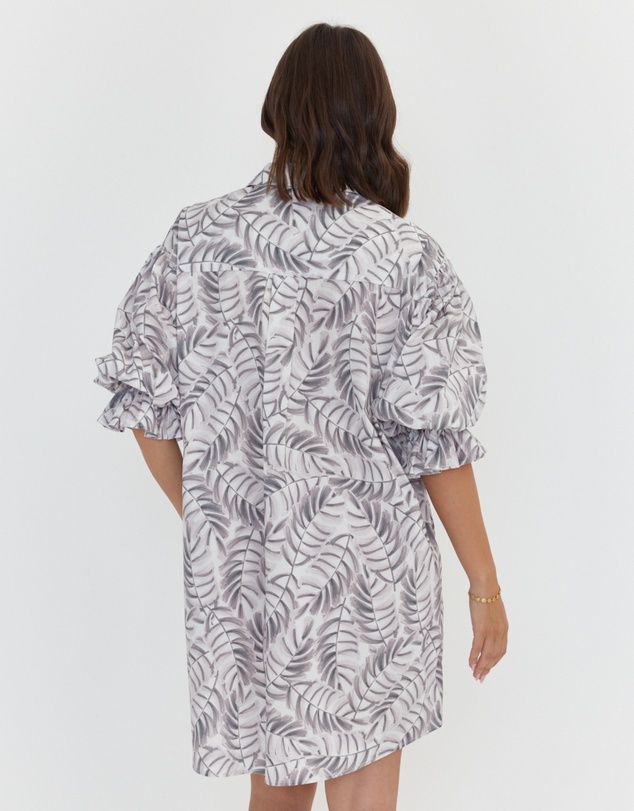 ALEXANDRA - Berken Dress Coco Leaf Print