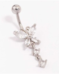 Lovisa - Surgical Steel Butterfly Double Drop Belly Piercing