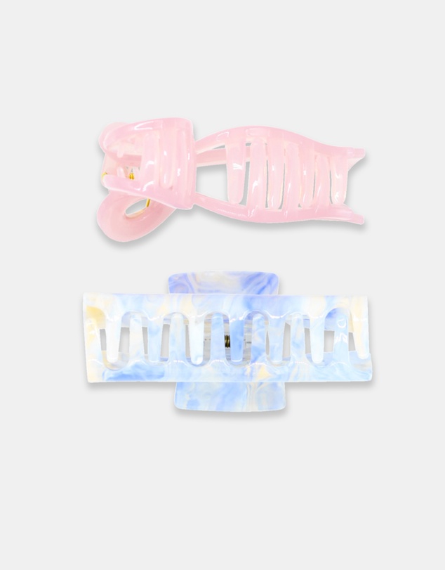 Morgan & Taylor - Delphie Hair Claw Set in Pink
