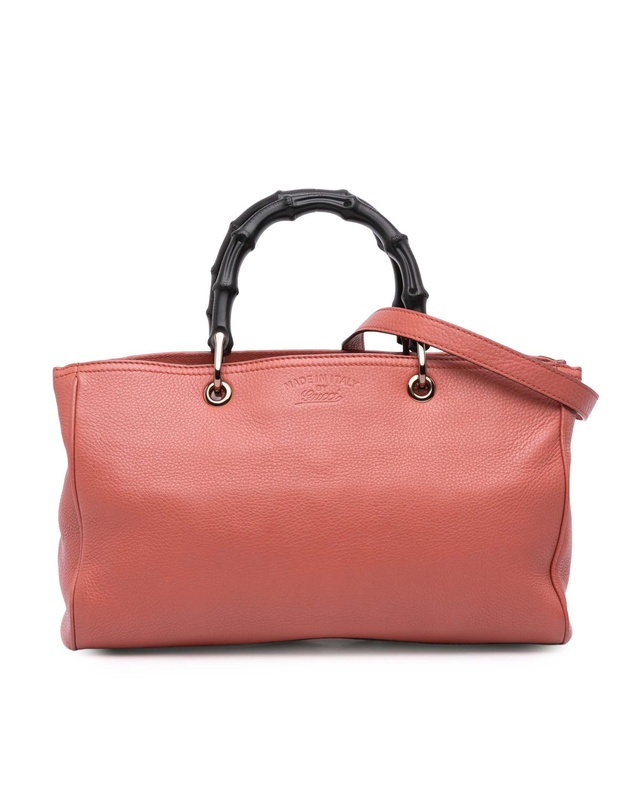 Pre-Loved by Azura Reborn - Pre-Loved Medium Calfskin Bamboo Shopper Satchel