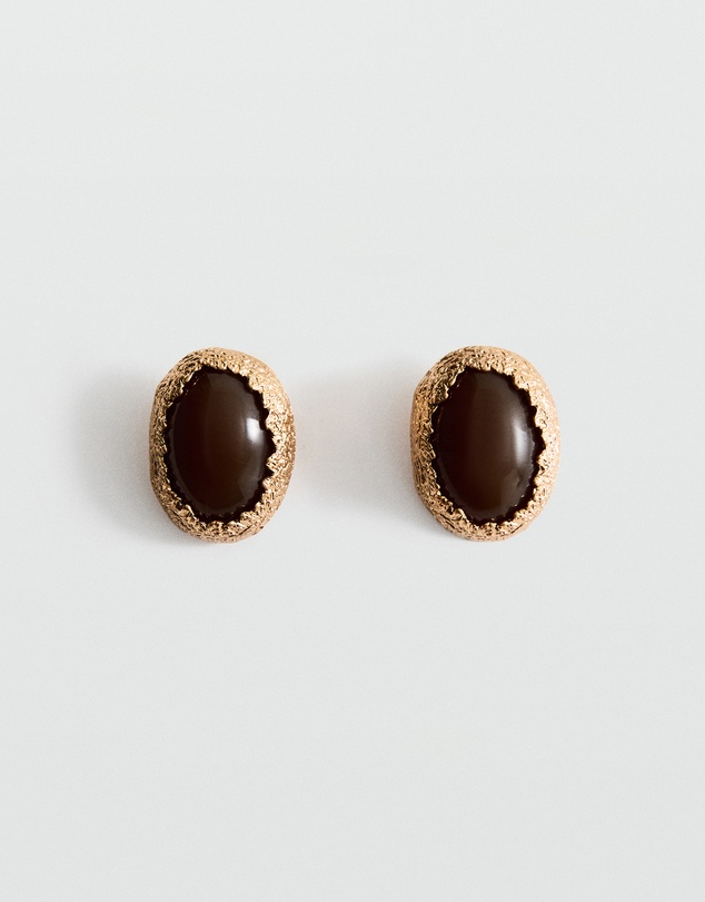 M.N.G - Combined Textured Resin Earrings