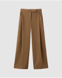 M.N.G - Pleated Wide Leg Trousers
