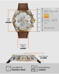 Diesel - Spiked Brown Chronograph Watch