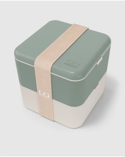 Monbento - Monbento Mb Square Bento Box - Bi-Colour Green