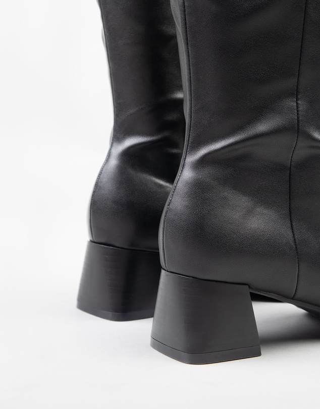 RAID - Ishbel low block heeled knee boots in black