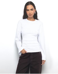 AERE - Marnie Gathered Waist Top
