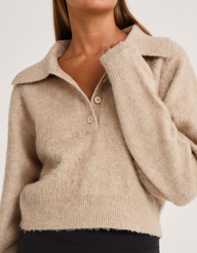 All Fenix - 1/2 Button Polo Knit