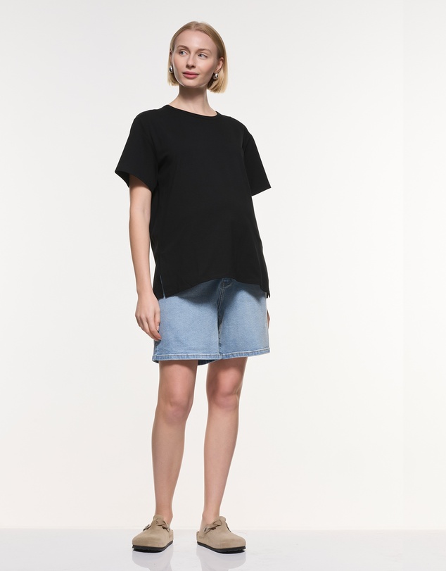 Soon Maternity - Relaxed Denim Shorts