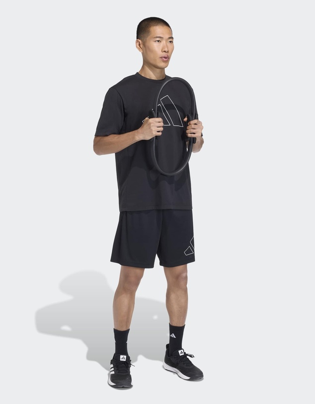 adidas Performance - WORKOUT ESSENTIALS BASE PIQUE BIG LOGO SHORTS Mens