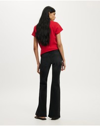 Cotton On - Petite Mid Rise Bootcut Jean