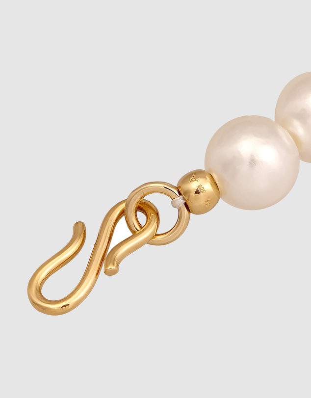 Elli Jewelry - Necklace Ball Pearls 925 Sterling Silver Gold-plated