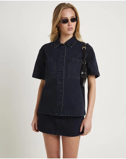 Subtitled - Tide Boxy Denim Shirt