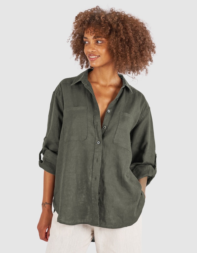 CAMIXA - Luna Oversize Linen Shirt