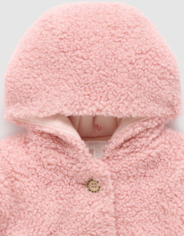 Purebaby - Shearling Padded Jacket -Kids-Babies