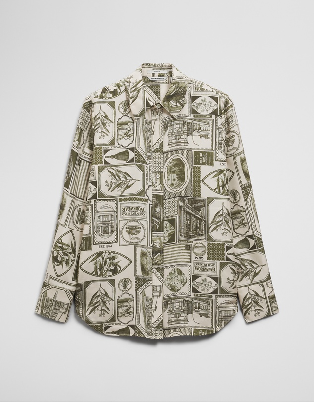 Country Road - Print Silk Blouse