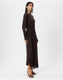 & Other Stories - Asymmetric Fringe Midi Dress