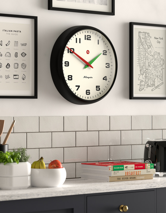 Newgate - Newgate Superstore Wall Clock Alpha Dial Black