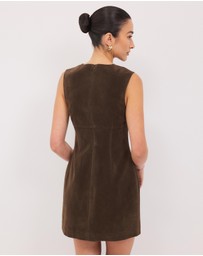 Calli - Maslow Faux Suede Mini Dress