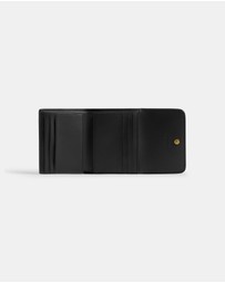 Coach - Polished Pebble Leather Mila Small Flap Wallet