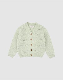 Fox & Finch - Orchard Bloom Pointelle Cardigan - Kids