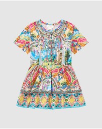 Camilla - Tee Mini Dress With Layered Skirt - Kids-Teens