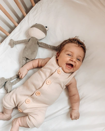 WITH LOVE FOR KIDS - BASICS Ribbed Romper - Babies